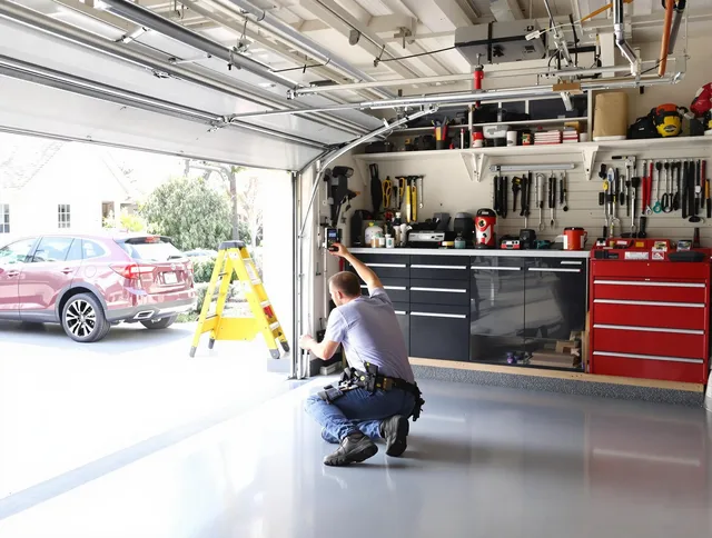 Local garage door repair service by Stonington Garage Door Repair in Stonington