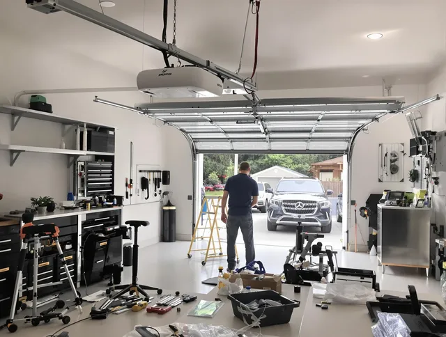Garage door opener installation by Stonington Garage Door Repair in Stonington