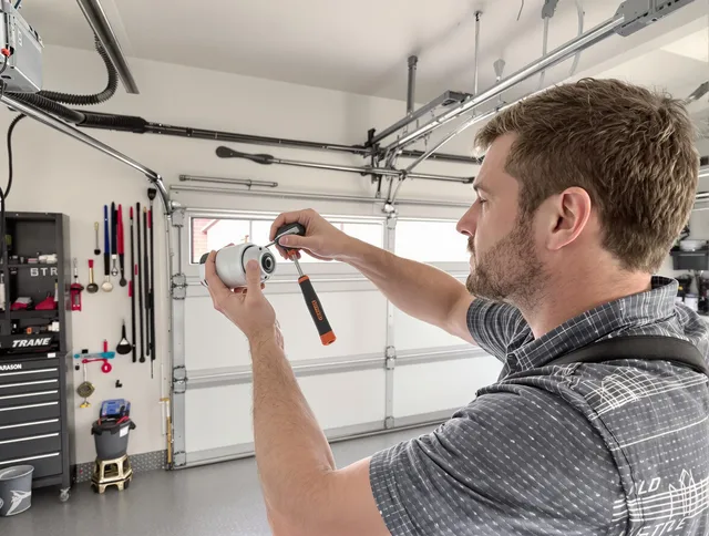 Garage door opener repair service by Stonington Garage Door Repair in Stonington